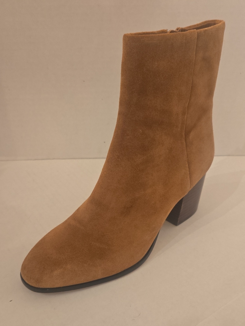 J. Crew Suede Ankle Boots Block Heels